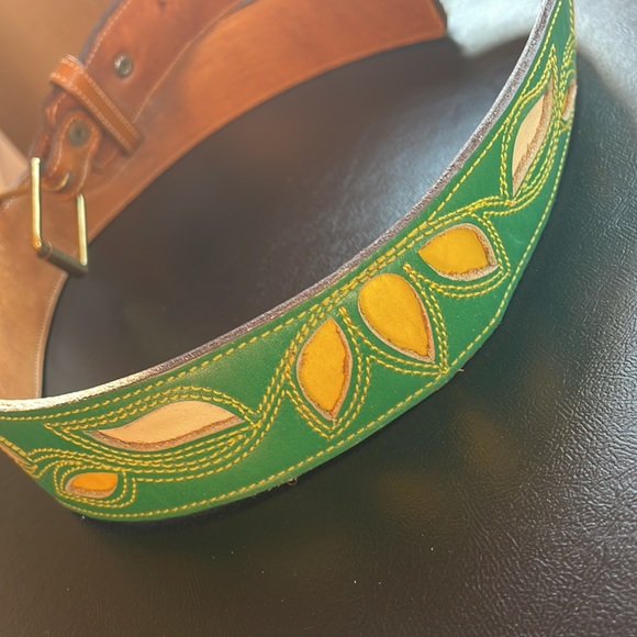 Ralph Lauren vintage western LEATHER belt - Picture 4 of 11